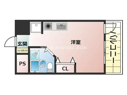 シーラカンスKANDY(ワンルーム/5階)の間取り写真