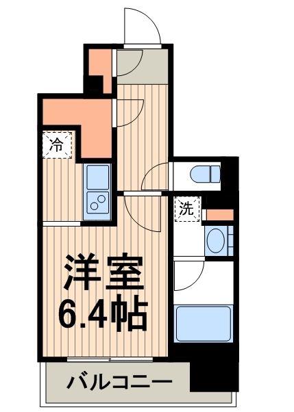レジディア文京本郷III(ワンルーム/4階)の間取り写真