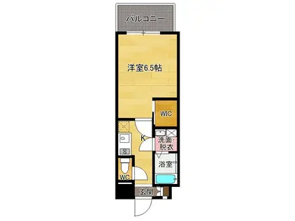 ウェルブライト博多(1K/7階)の間取り写真