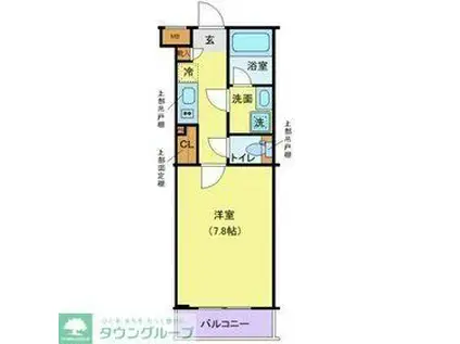 アイルエアポート羽田(1K/2階)の間取り写真