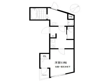 イムシエール 百合ヶ丘(1K/5階)の間取り写真