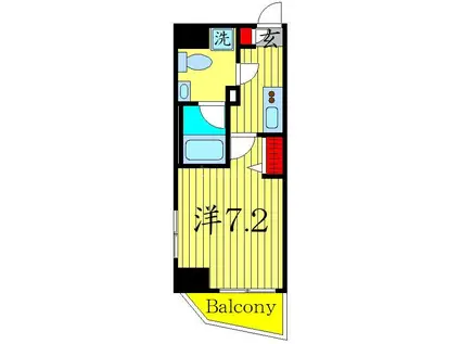 DELCCS西池袋(1K/12階)の間取り写真