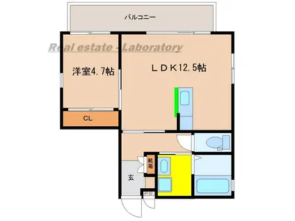 ALTE MEISTER MALAMA(1LDK/3階)の間取り写真