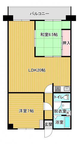 第一青葉マンション(2LDK/3階)の間取り写真