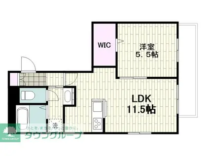 GRACE MIYAZAKIDAIグレイスミヤザキダイ(1LDK/2階)の間取り写真