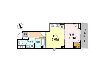 CIELO.T(1DK/5階)の間取り写真