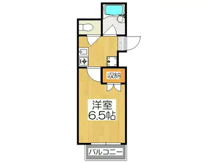 ジョバーネ高橋(1K/3階)の間取り写真