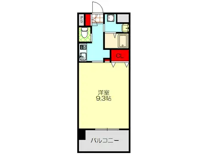 FORESTGRACE滝井駅前I(1K/5階)の間取り写真