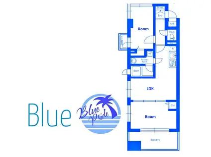 エルエ一プライル新横浜(2LDK/3階)の間取り写真