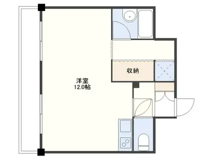 MARINA BAY NAGASAKI(ワンルーム/3階)の間取り写真