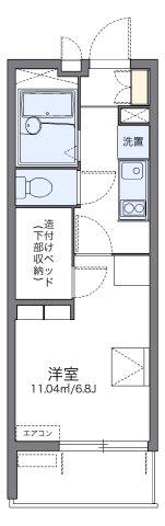 レオパレス西志賀(1K/2階)の間取り写真