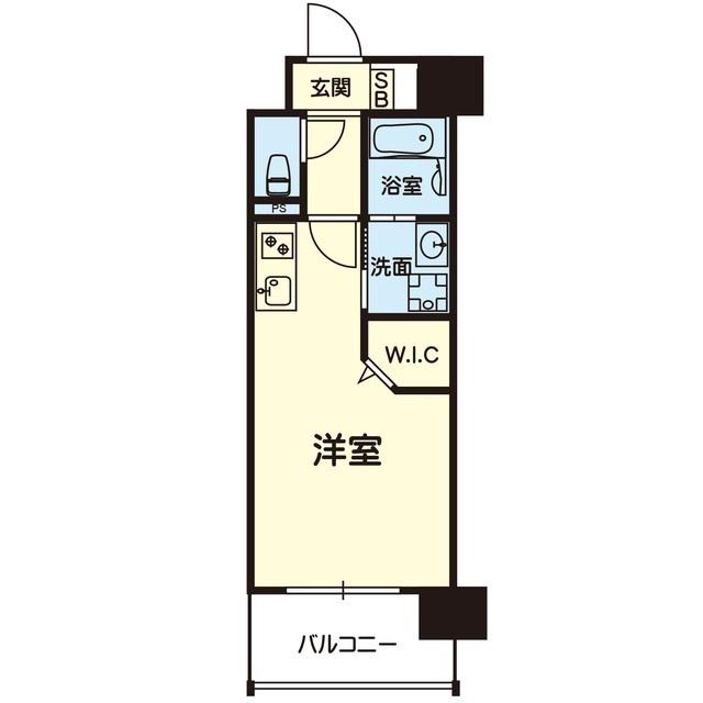 LALALA本山(ワンルーム/6階)の間取り写真