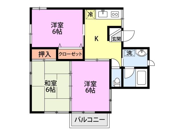 サードニックス(3K/2階)の間取り写真