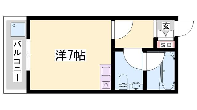ポコアポコ住吉メゾン(ワンルーム/1階)の間取り写真