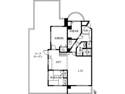 三旺マンション第二社台(3LDK/4階)の間取り写真
