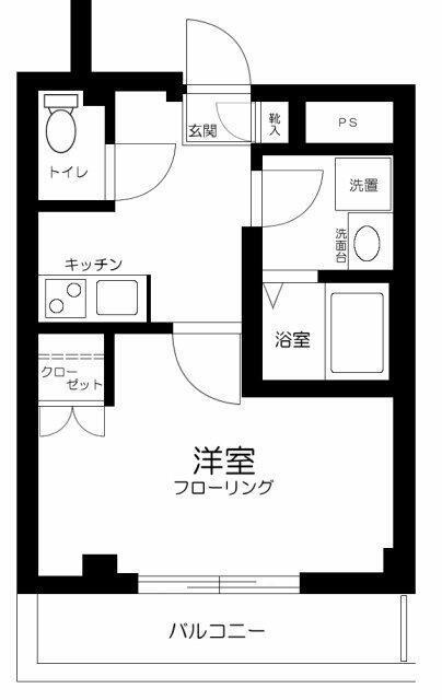 L IDEAL成増II(1K/3階)の間取り写真