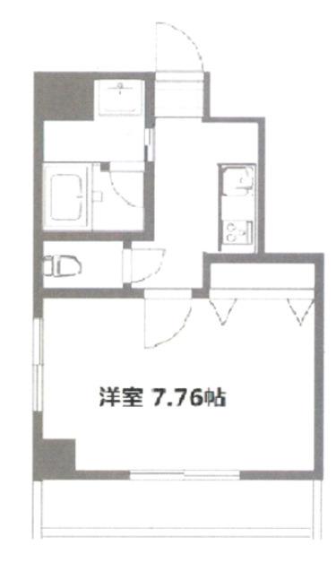 UGHD水天宮前(1K/2階)の間取り写真