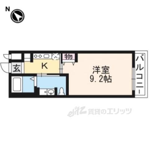 ネクスト(1K/2階)の間取り写真
