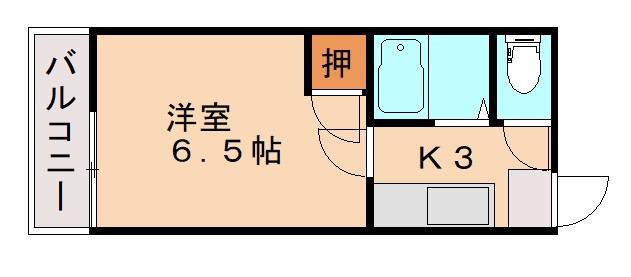 マルゼン21(1K/1階)の間取り写真