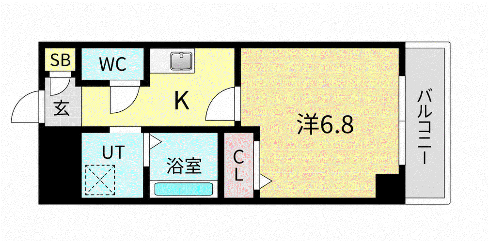 KS GARDEN泉(1K/3階)の間取り写真