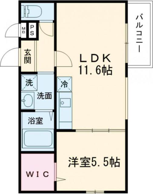 グランシールIII番館(1LDK/1階)の間取り写真