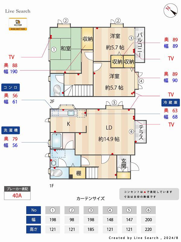 エルムヒル A(3SLDK/1階)の間取り写真