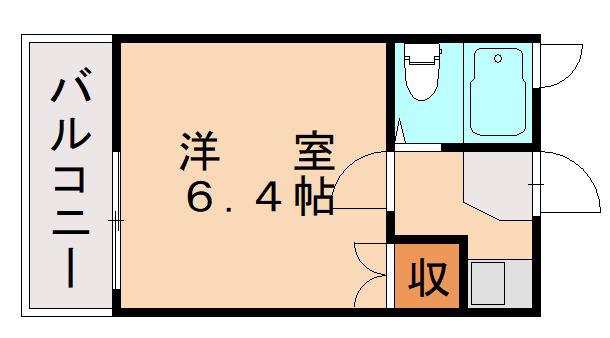 レオパレス井尻パートII(1K/2階)の間取り写真