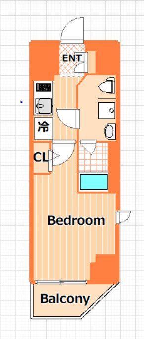 SHOKEN RESIDENCE横浜鶴見IV(1K/7階)の間取り写真