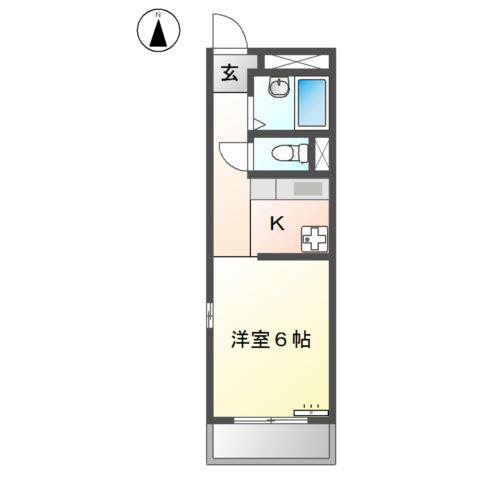 アメニティ鈴木(ワンルーム/3階)の間取り写真