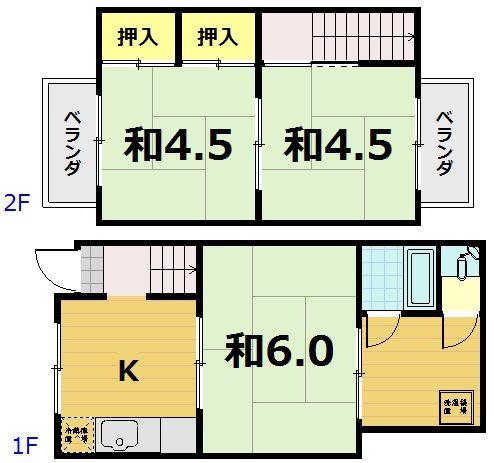 上鳥羽高畠町(3K/1階)の間取り写真