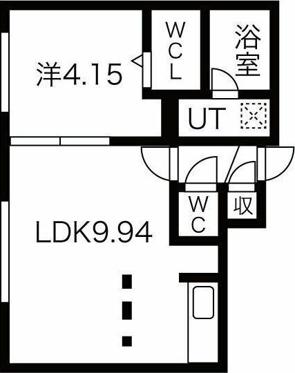 メルヴェイユ コトニ(1LDK/3階)の間取り写真