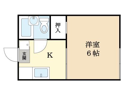 ハイツポーラニア(1K/2階)の間取り写真