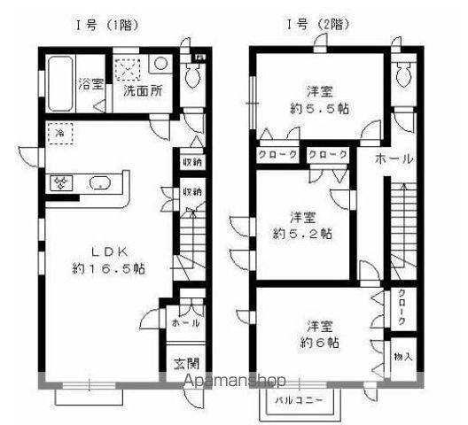 ヴァルヴェルデ(3LDK/1階)の間取り写真
