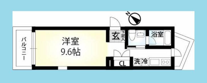 REPETTO上大岡(1K/2階)の間取り写真