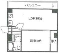 メゾンヨーク(1LDK/1階)の間取り写真