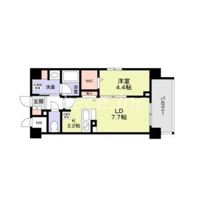 SUNNY PLACE(1LDK/2階)の間取り写真