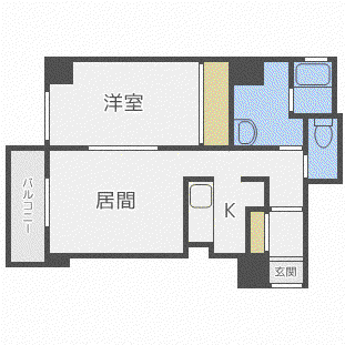 レフィナード北12条(1LDK/5階)の間取り写真