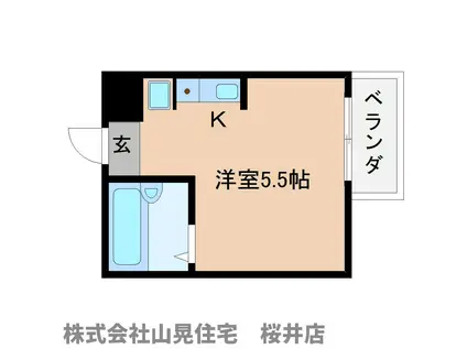 プチコート前田(ワンルーム/2階)の間取り写真