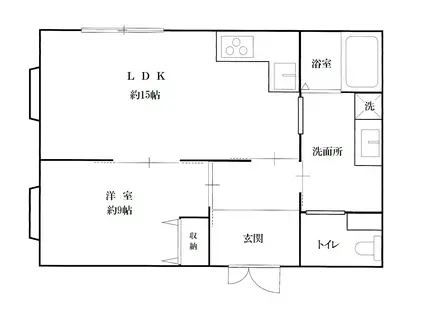 I-MAISON(1LDK/1階)の間取り写真