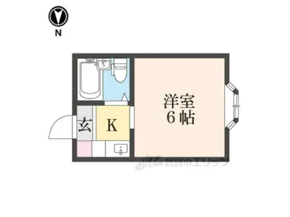 ハイタウンA棟(1K/3階)の間取り写真