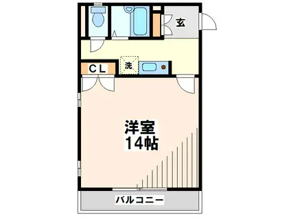 アーバンソワール西荻窪(1K/1階)の間取り写真