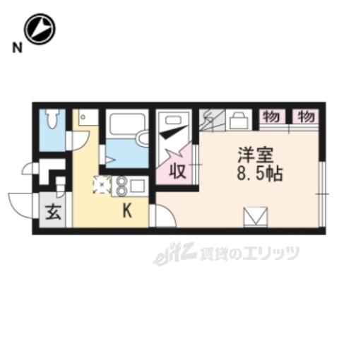 レオパレスみゆき町(1K/1階)の間取り写真