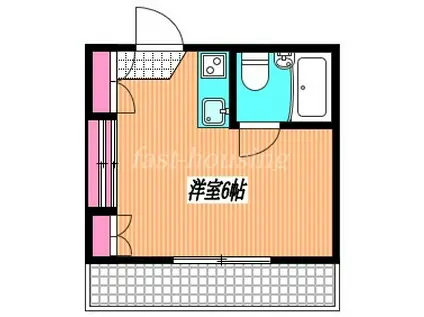 メゾン美由樹(ワンルーム/4階)の間取り写真