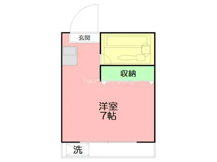 メゾン・ド・ブラン東海大学前AB(ワンルーム/1階)の間取り写真