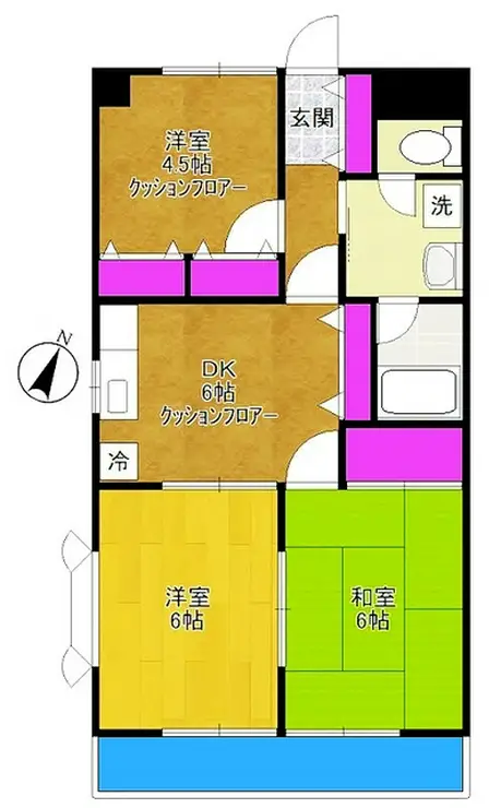 元屋敷壱番館 3階階 間取り