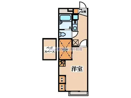 レオパレスANNEX EST(1K/2階)の間取り写真