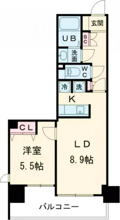 エスティメゾン大島 5階階 間取り