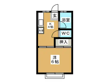 第2野村コーポ(1K/2階)の間取り写真