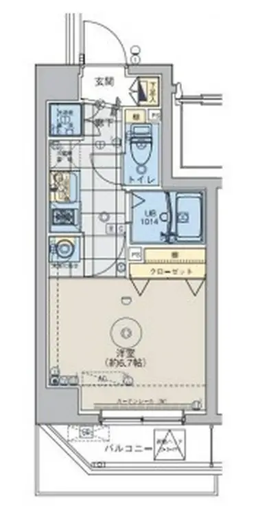 ベルグレードKS DUE 3階階 間取り