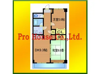 ロイヤルプレステージ(2DK/3階)の間取り写真